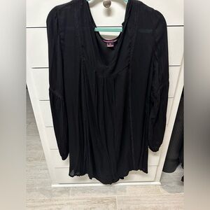 Rock & Roll Cowgirl Black V-Neck Dress